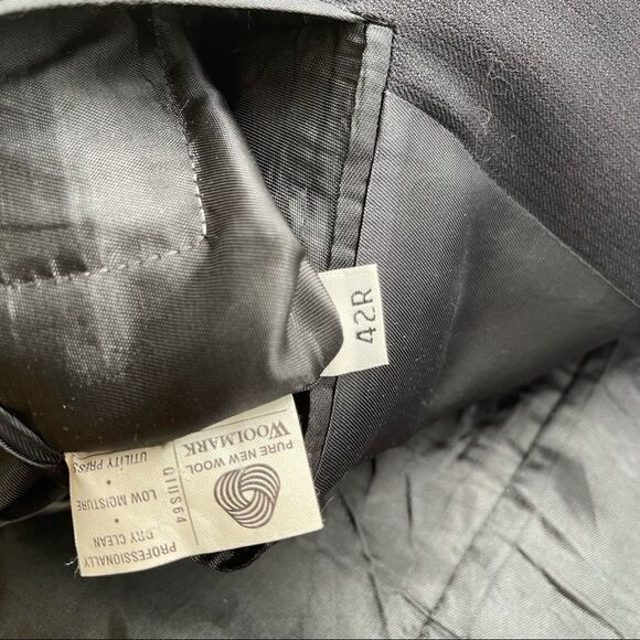 KAA by Krizia x Dillard's Navy Suit Jacket Sz 42R - Picture 8 of 14